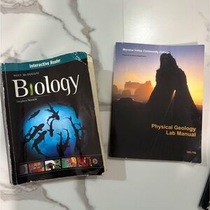 Biology and Physical Geology Textbooks for Sale! Still in new good condition!